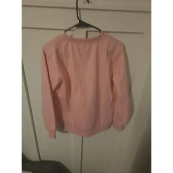 Aocku Contemporary Soft Peach Pink Crewneck Sweatshirt XL - Picture 1 of 3